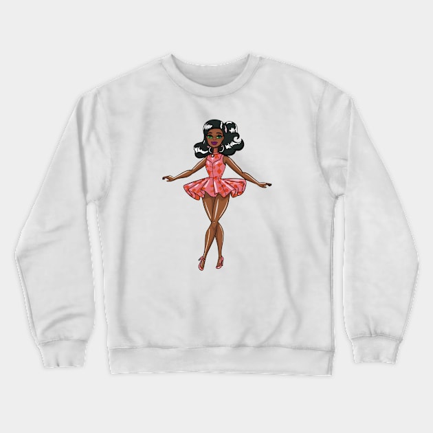 Black Barbie Crewneck Sweatshirt by Noshiyn